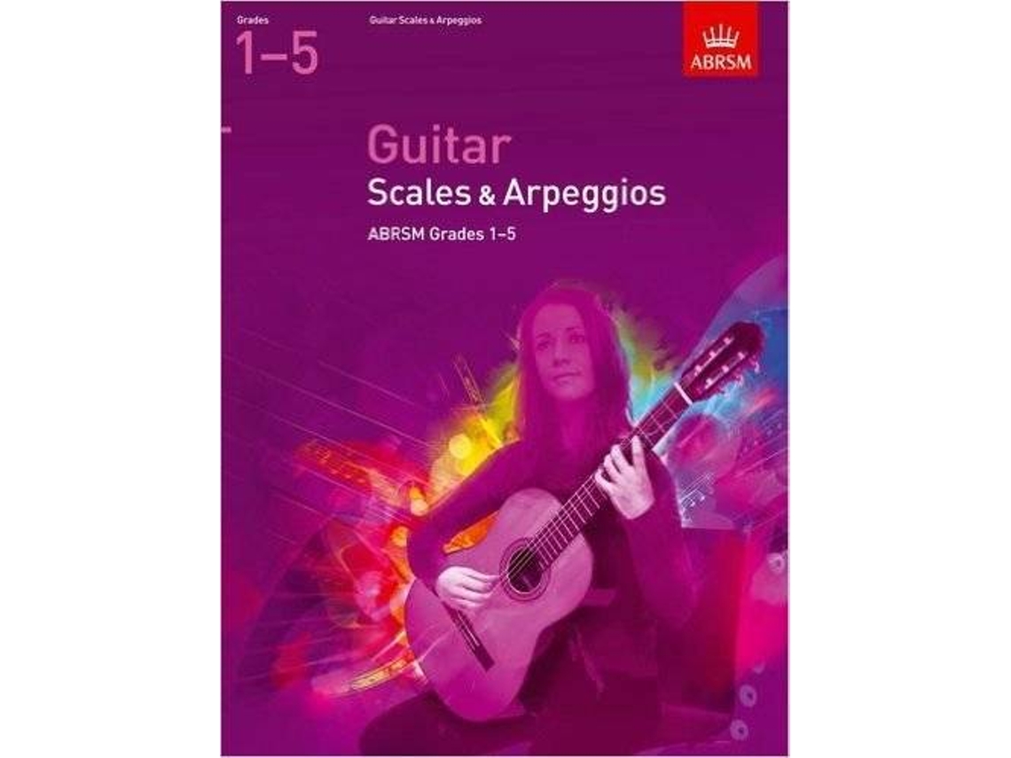 Partitura ABRSM Guitar Scales & Arpeggios - Grade 1-5 (Inglés)