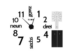 Rebe-reloj De Pared Decorativo De Espejo Pegatina Para Hogar Cocina Sala De Estar Acrílico Negro