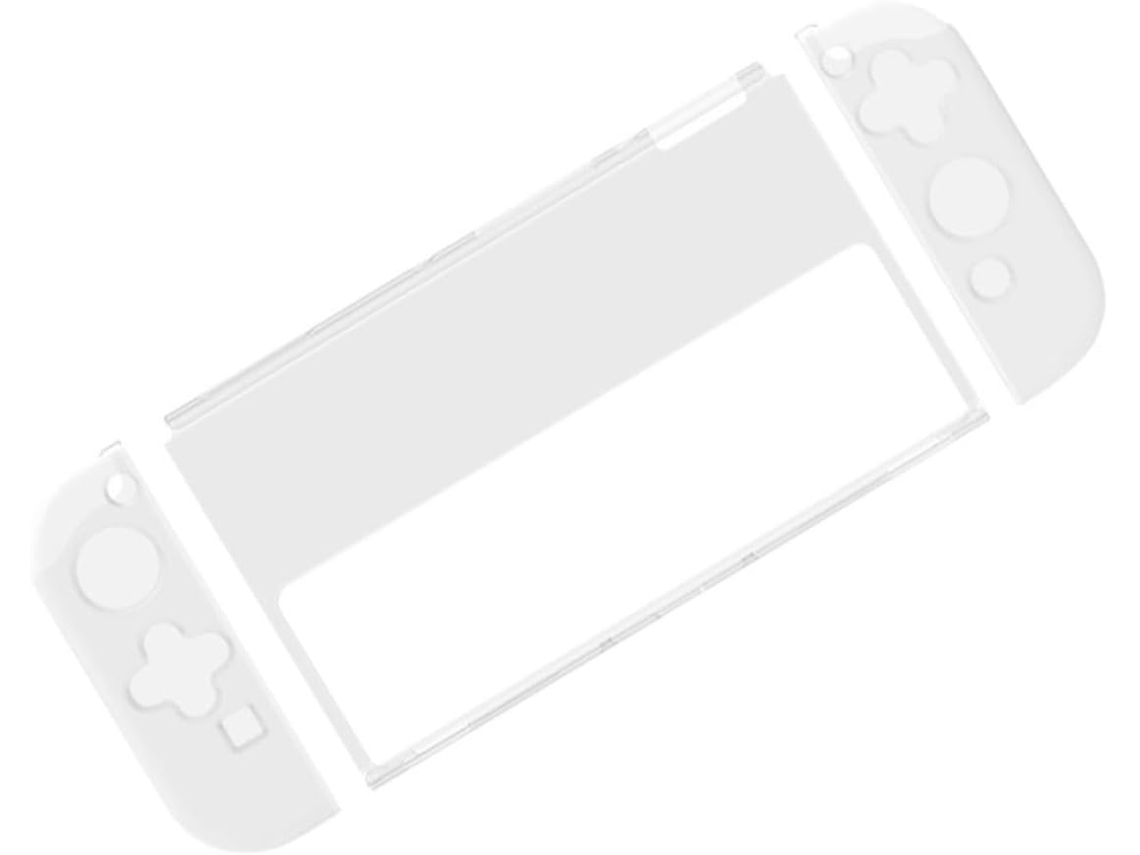 Funda Protectora Transparente De Tpu Y Pc Para Nintendo Switch Oled - Carcasa Rígida Resistente Compatible