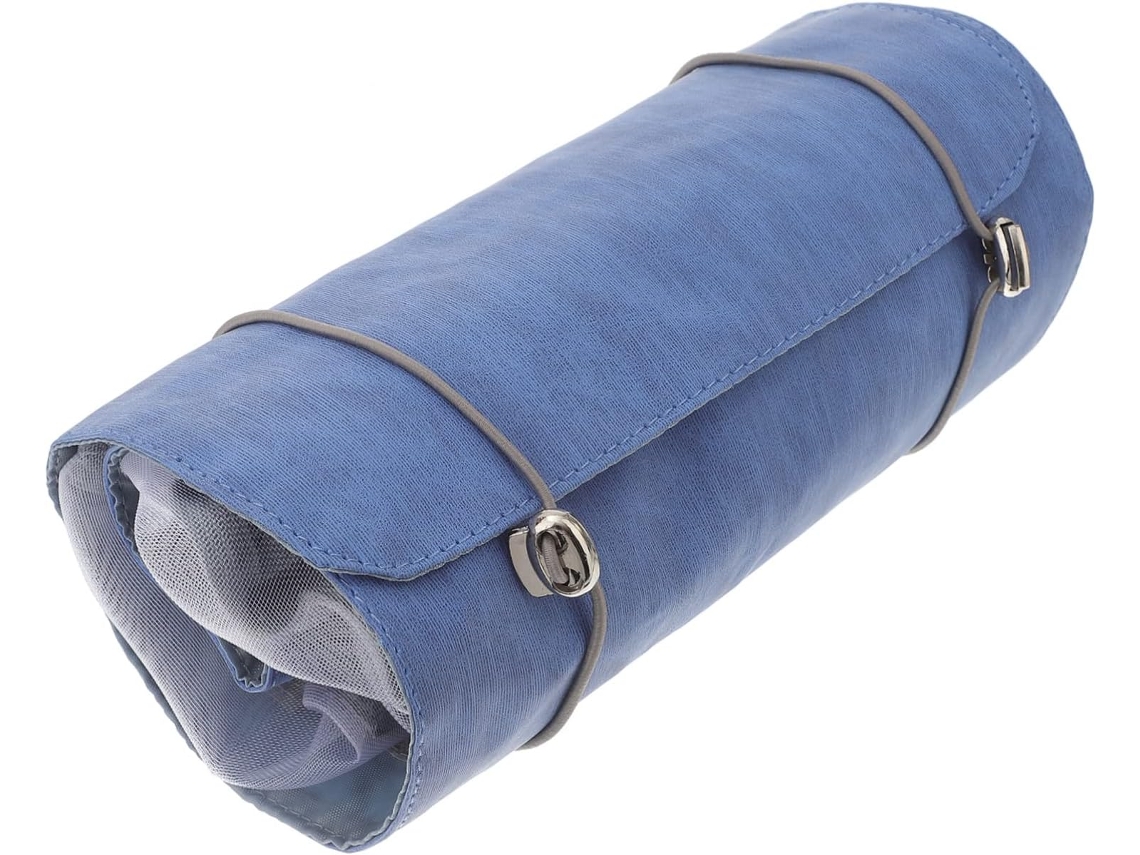 Neceser Desmontable De Gran Capacidad - Neceser Plegable De Pu Azul Océano