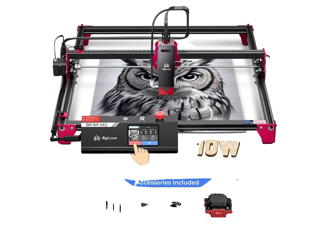 Cortadora láser CNC, grabado de alta velocidad, compatibilidad versátil con materiales, juego de 3 OEM