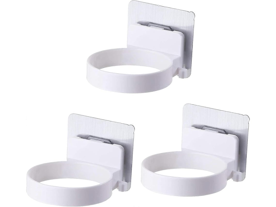 Rebe-soporte De Secador De Pelo De Pared, 3 Unidades, Adhesivo Sin Taladrar, Abs Duradero, Para Baño, Peluquería, Dormitorio