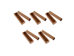 Caja De Macarrones De Papel Kraft De 10 Piezas