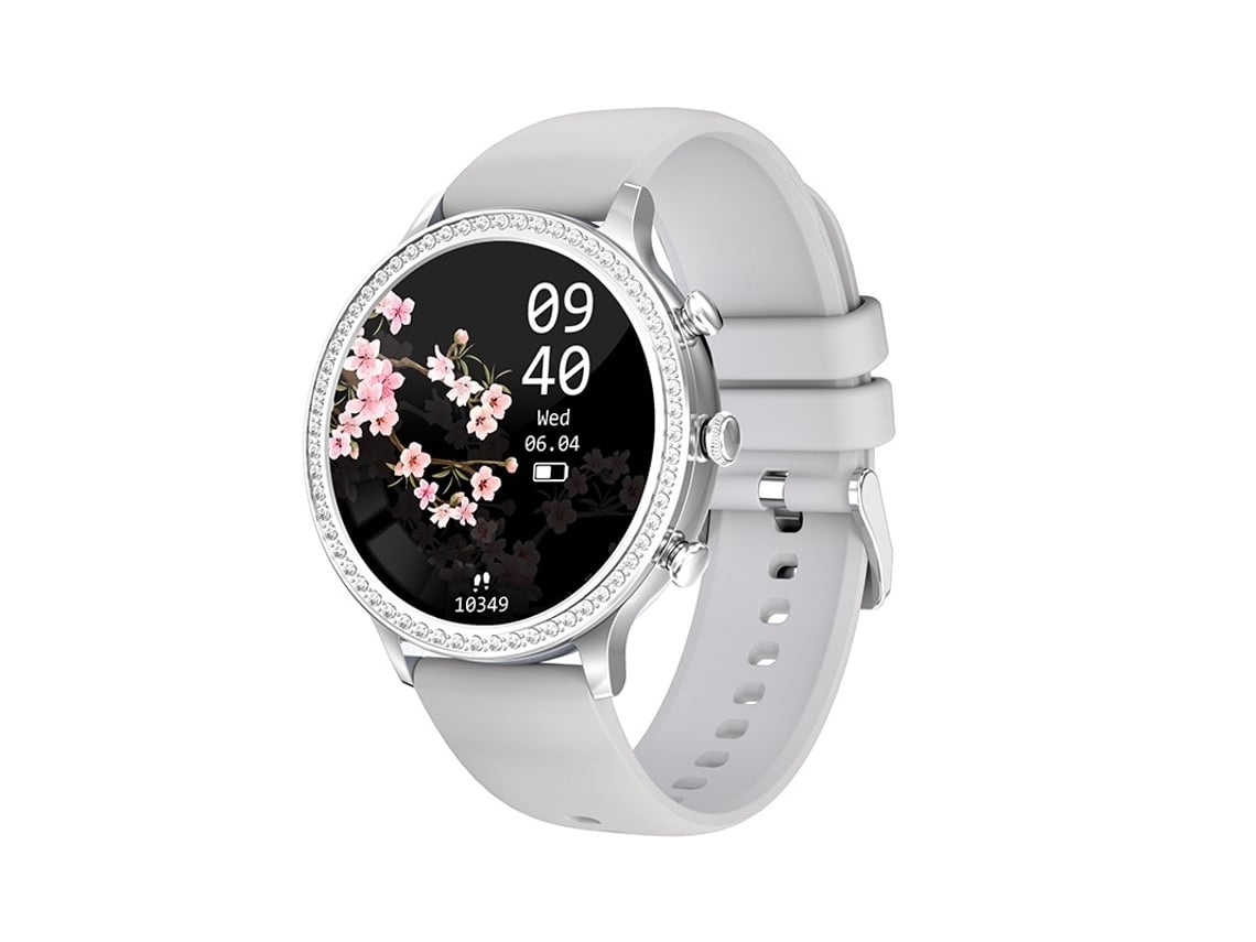 Diamond Smartwatch Bluetooth 132 con Frecuencia Cardíaca Plata