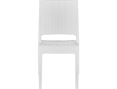 Conjunto de 4 sillas de jardín blanco BELIANI Fossano