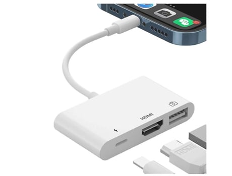 Adaptador Hdmi Otg Adaptador De Cámara Usb 3 En 1 Con Puerto De Alimentación Adaptador AV Digital Conector De Pantalla De Sincronización 1080P BISB...