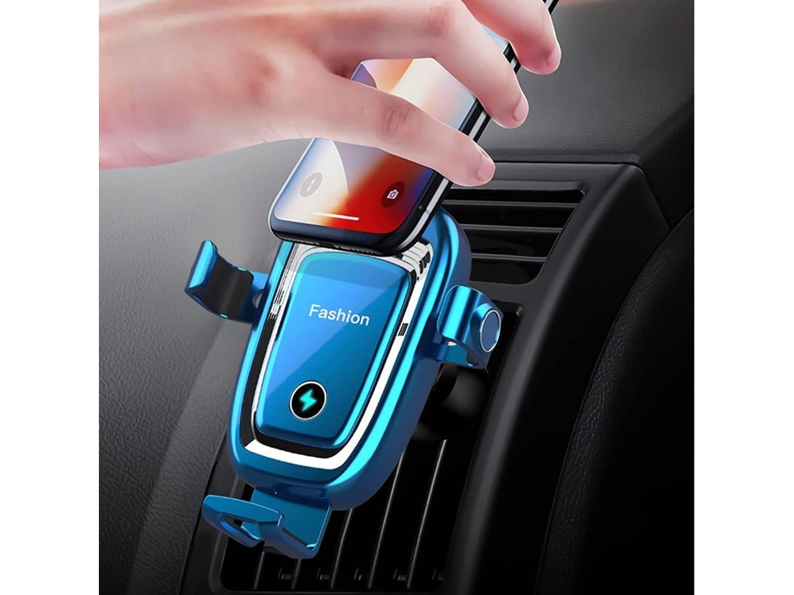 Soporte Para Coche Con Carga Inalámbrica Automática, Cargador Inalámbrico 2 En 1 Para Teléfonos Móviles Con Fijación Automática.