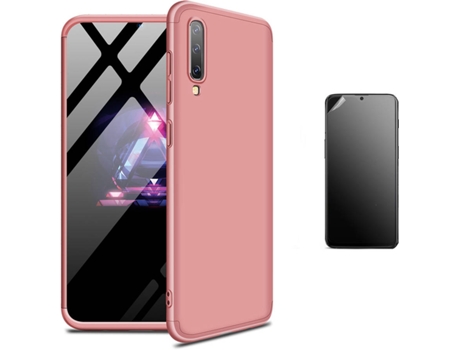 Kit Carcasa Y Protector Samsung A50 Ultimatte Slim Armor 360º Rosa