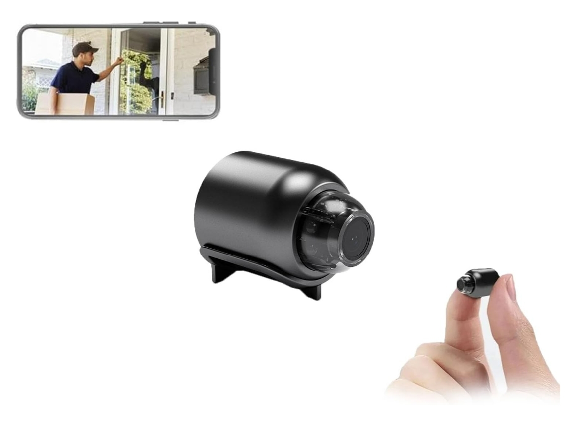 Mini cámara de seguridad magnética para exteriores Mini cámara de seguridad magnética YEMAESRE Cámara de seguridad negra