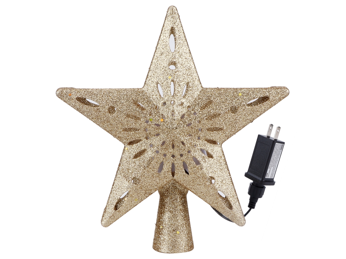 Yncm2026-copa De Árbol De Navidad Con Proyector Led Rgb Luces Rotativas Para Decoración De Árbol Us Plug 120v