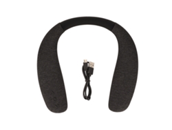 Calentador De Cuello Bluetooth Ligero Con Cancelación De Ruido Estéreo Para Deportes Y Viajes - Negro