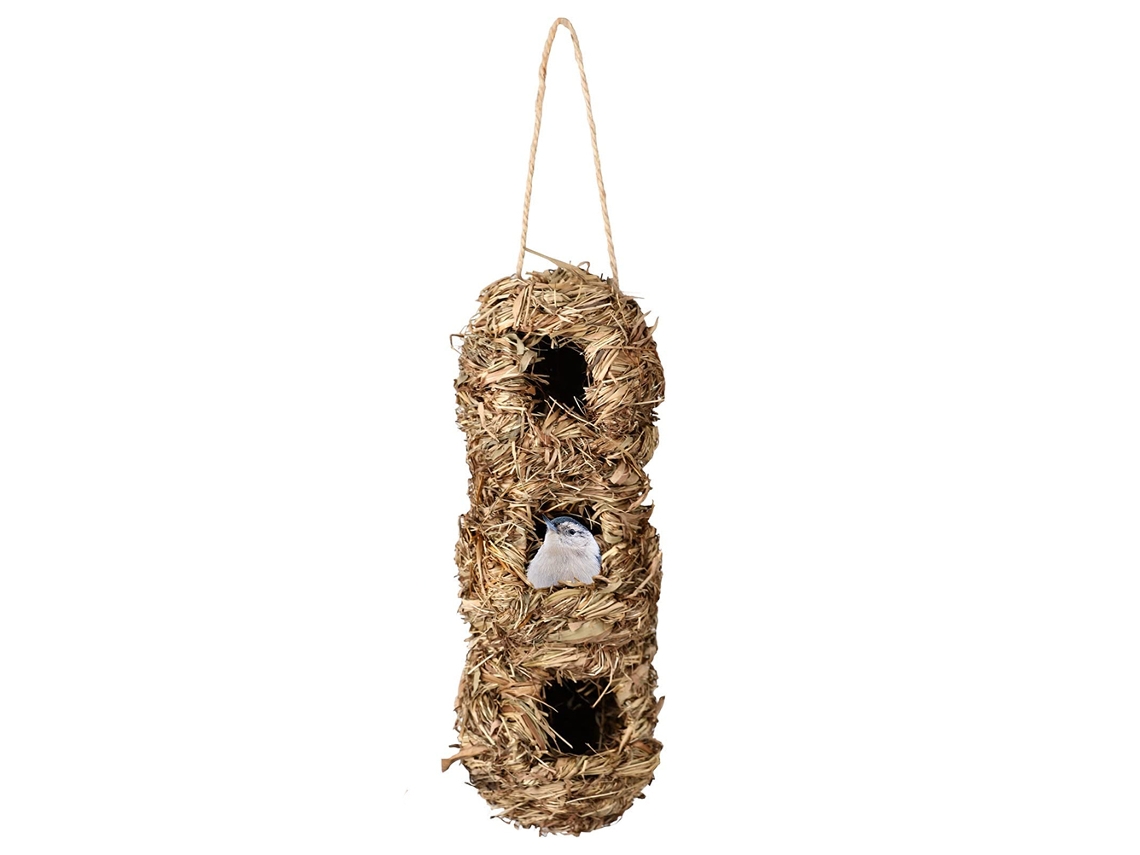 Nido De Pájaro Natural Para Colibríes, Casa De Paja Y Refugio Para Aves Silvestres