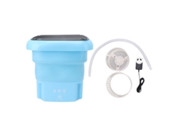 Lavadora Plegable Automática Pequeña Para Ropa De Dormitorio Y Sujetadores, 100-240 V, Azul, Enchufe Australiano.