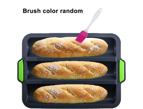 Molde de silicona antiadherente para Baguette, bandeja para pan crujiente, bandeja para hornear pan, pan francés perfecto para hornear, palitos de ...
