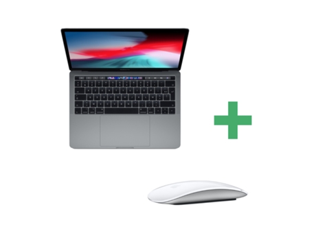 MacBook Pro Touch Bar 13 Space Grey (2020) Magic Mouse Silver (Recondicionado Marcas Minimas - RAM: 16GB - 512GB)