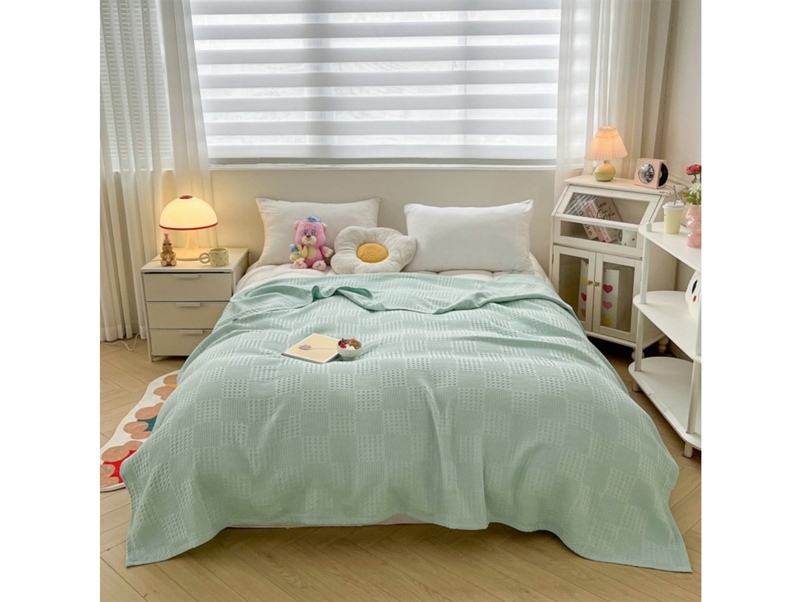 Una Manta De Algodón Ligera Y Transpirable, Ideal Para Climas Cálidos La Decoración Del Dormitorio, Que Ofrece Experiencia Cómoda Refr...