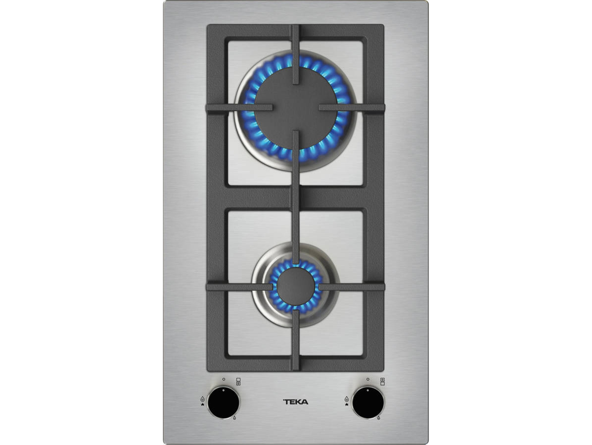 Placa de Gas TEKA Efx 20.1 2G AI AL CI (Gas Butano-propano - 30.5 cm - Inox)