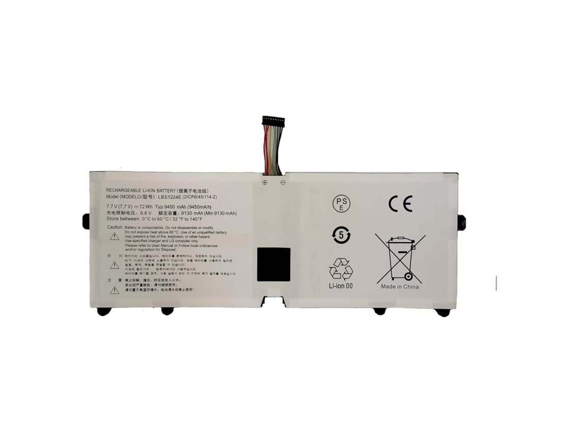 Paquete de batería para LG Gram 2018 13z980 13z970 14z980 15z980 15z980 G.aa52c 7xinbox 7.7v 72wh 9450mah Lbs1224e Voltistar