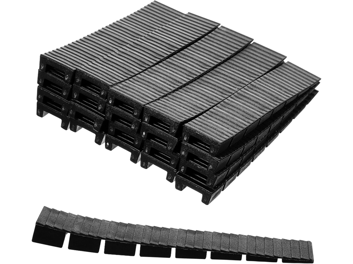 Niveladoras 20 Piezas Cuñas Muebles Negras Pp Ajustables