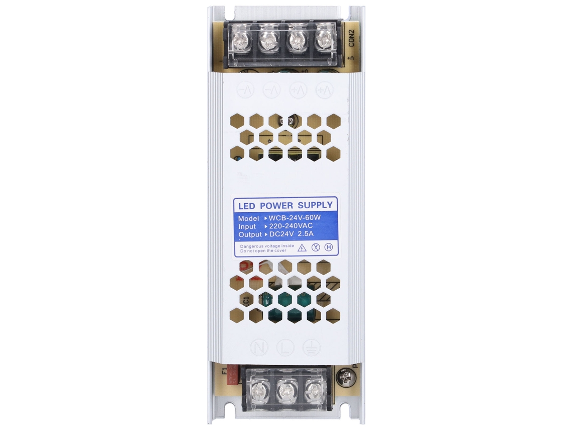 Adaptador Transformador Led De Alimentación De Interruptor Ultradelgado Para Cajas De Luz Publicitaria Wcb24v60w
