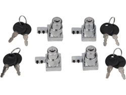 Juego De 4 Cerraduras Para 8 Mm 8 L, Seguridad, Duradero, Resistente, Corrosión, Aleación De Zinc