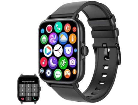 Reloj Inteligente con Pantalla Táctil y Monitor de Ritmo Cardíaco Negro VEANXIN