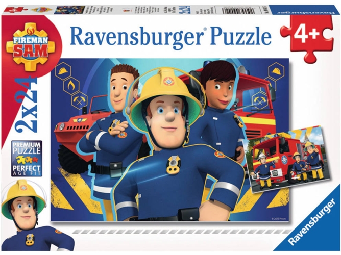 Conjunto de 2 Puzzles RAVENSBURGER Bombeiro Sam (Conjunto de 24 Piezas)