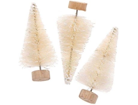 Adorno de Navidad RICO DESIGN Conjunto de 3 árboles de Navidad