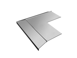 Esquina RENOPLAST interior de aluminio 90 para perfil de alero K10 Gris Acabado de terrazas y balcones Suelos de resina
