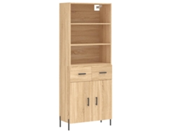 Mueble alto en derivados de madera, color Sonoma, MAISON EXCLUSIVE (69,5 x 34 x 180 cm)