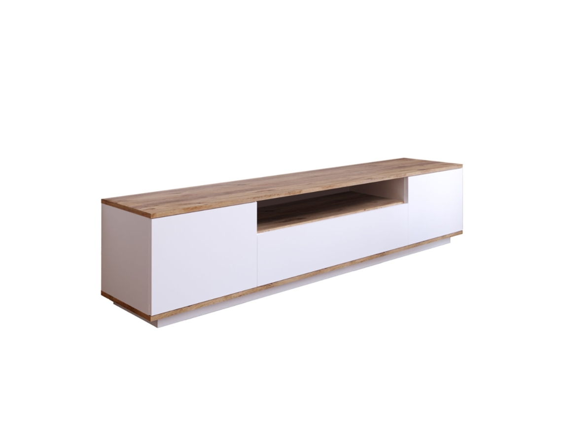 Mueble TV madera y blanco 180cm TYRO CONCEPT U