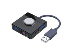 Yncm-adaptador De Placa De Sonido Usb Para Pc Y Laptop