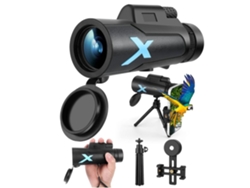 Telescopio monocular de alta potencia 12x50 con trípode para teléfono inteligente, bolsa portátil, vista amplia, prisma Bak4 y tecnología de lente FMC Gusshious
