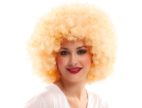 Peluca DISFRAZZES Afro Años 70 Rubia (Talla: Talla Universal)