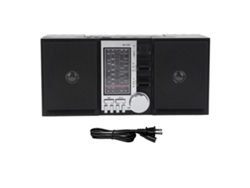 Radio Portátil Am/fm/sw Con Altavoz Bluetooth, Batería Recargable De 2400 Mah, Enchufe Estadounidense.
