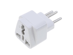 Adaptador De Enchufe De Viaje Universal (us/eu A Suiza) Con Diseño Compacto Y Seguridad Mejorada 250v 10/16a Blanco