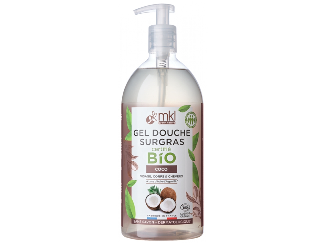 Creme de Ducha de Coco Ecológico 1L MKL GREEN NATURE