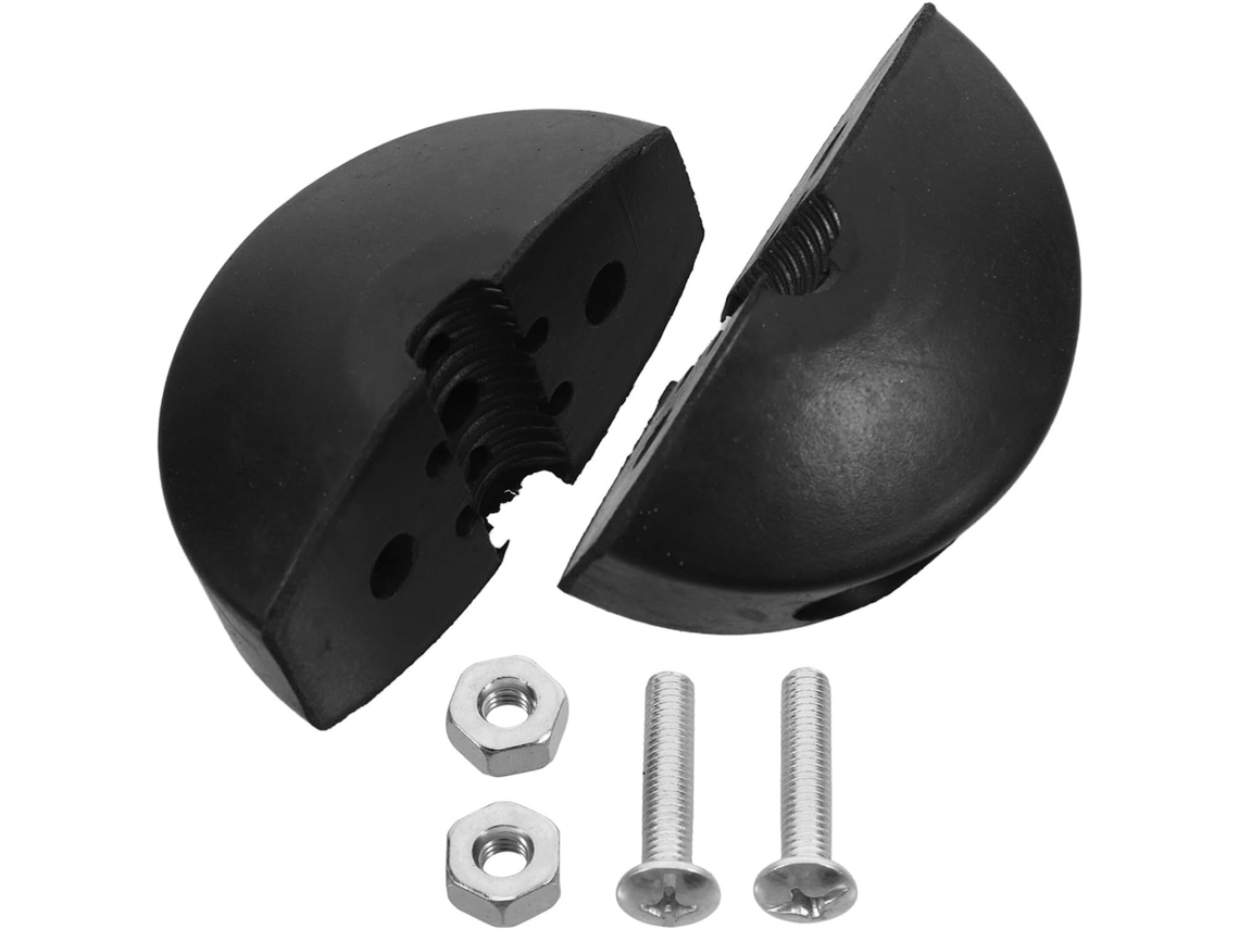 10 Tapones De Goma Negros Para Carrete De Manguera (mm), Evitan Enredos