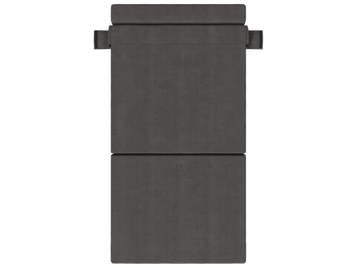 Sofá Cama Plegable Gris Oscuro 70 X 72 X 60 Cm Tela