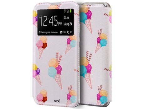 Funda Huawei P40 Lite COOL Flip Cover Beige