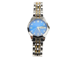 Reloj De Cuarzo De Acero Inoxidable, Resistente Al Agua Hasta 30 M, Luminoso Con Calendario, Para Mujer.