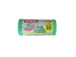 ALFAPAC Bolsas de basura 15u 'Antibacterias' 55x60cm 30L autocierre
