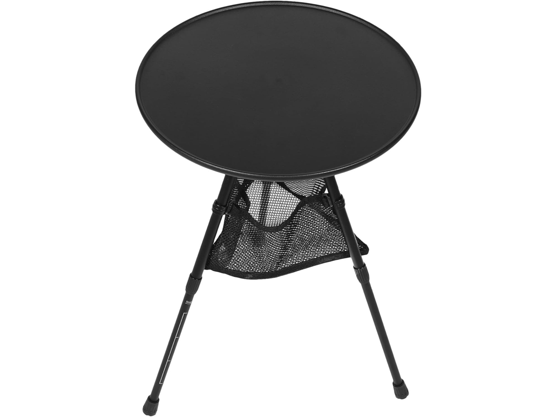 Mesa Redonda Plegable De Camping En Aleación D, Ideal Para Senderismo Y Picnics, Diseño Compacto Y Altura Ajustable.