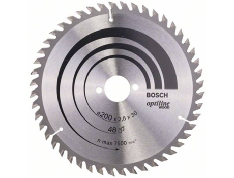 Disco de Sierra Circular BOSCH Optiline Madera 200x30x2.8 mm - 48