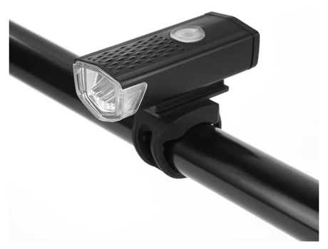 Luz De Bicicleta Usb Recargable Luces Delanteras De Bicicleta Faro 300 Lúmenes Luz Trasera De Bicicleta Luz Trasera Luz De Ciclismo (Negro) CHRONUS