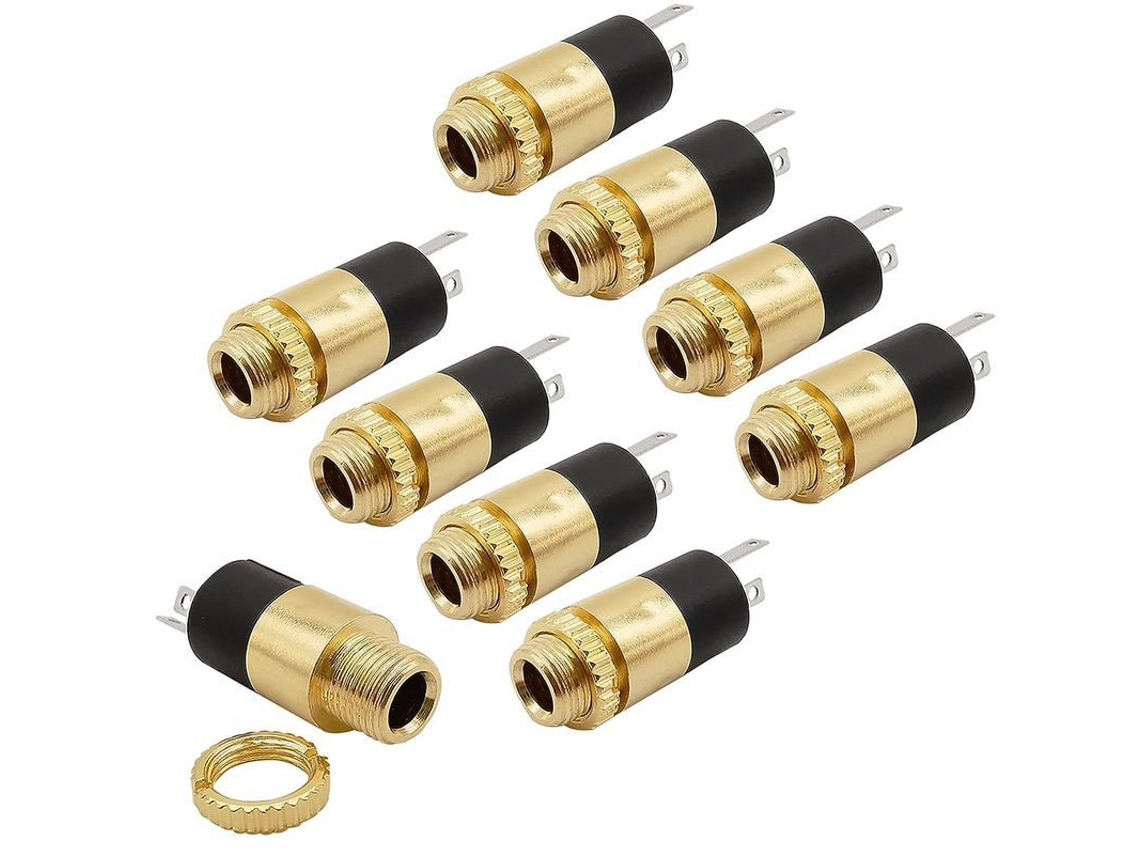 2026-conector De Panel Estéreo Linjou 3.5mm Hembra 3 Terminales 8 Piezas Para Proyectos Diy Audio