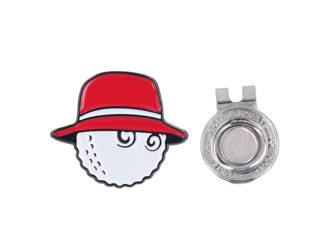 Omni-clip Para Gorra De Marcador De Pelota De Golf Magnético Desmontable Antioxidante Para Hombres Mujeres Adultos Rojo