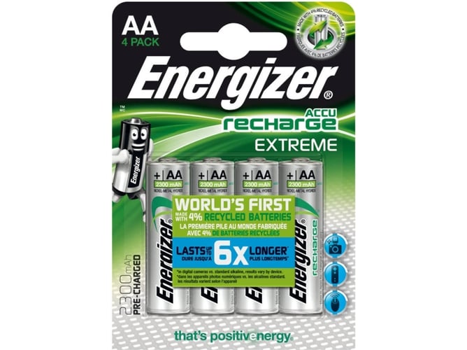 Pilas recargable ENERGIZER Extreme 2300 AA BP4