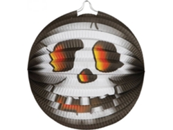 Decoraciones de Halloween DISFRAZZES Farolillo de Papel Calavera (26 cm)