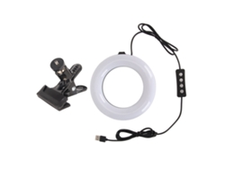 Kit De Iluminación Para Videoconferencias: Luz Circular Led Con Clip Y 3 Temperaturas De Color.